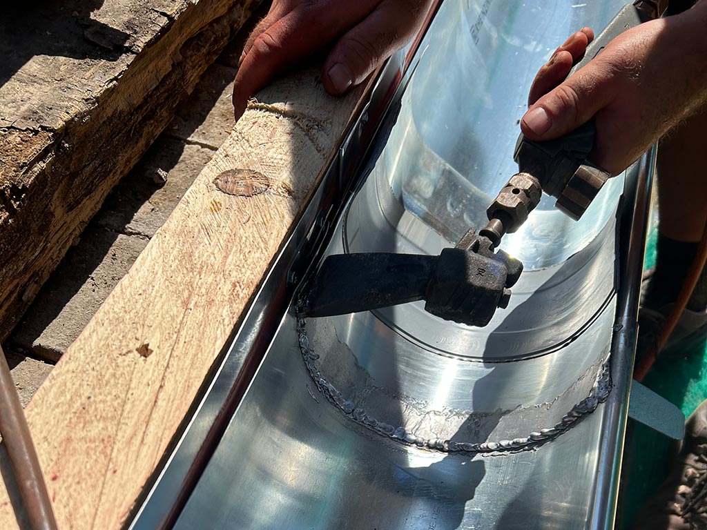 Réparation d'une gouttière